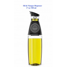 Press and Measure Oil & Vinegar Dispenser 17 oz/ 500 ml 